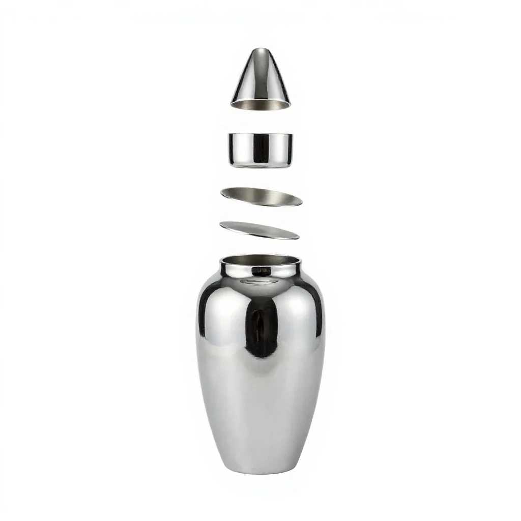 Bud vase trio isolated on a white background