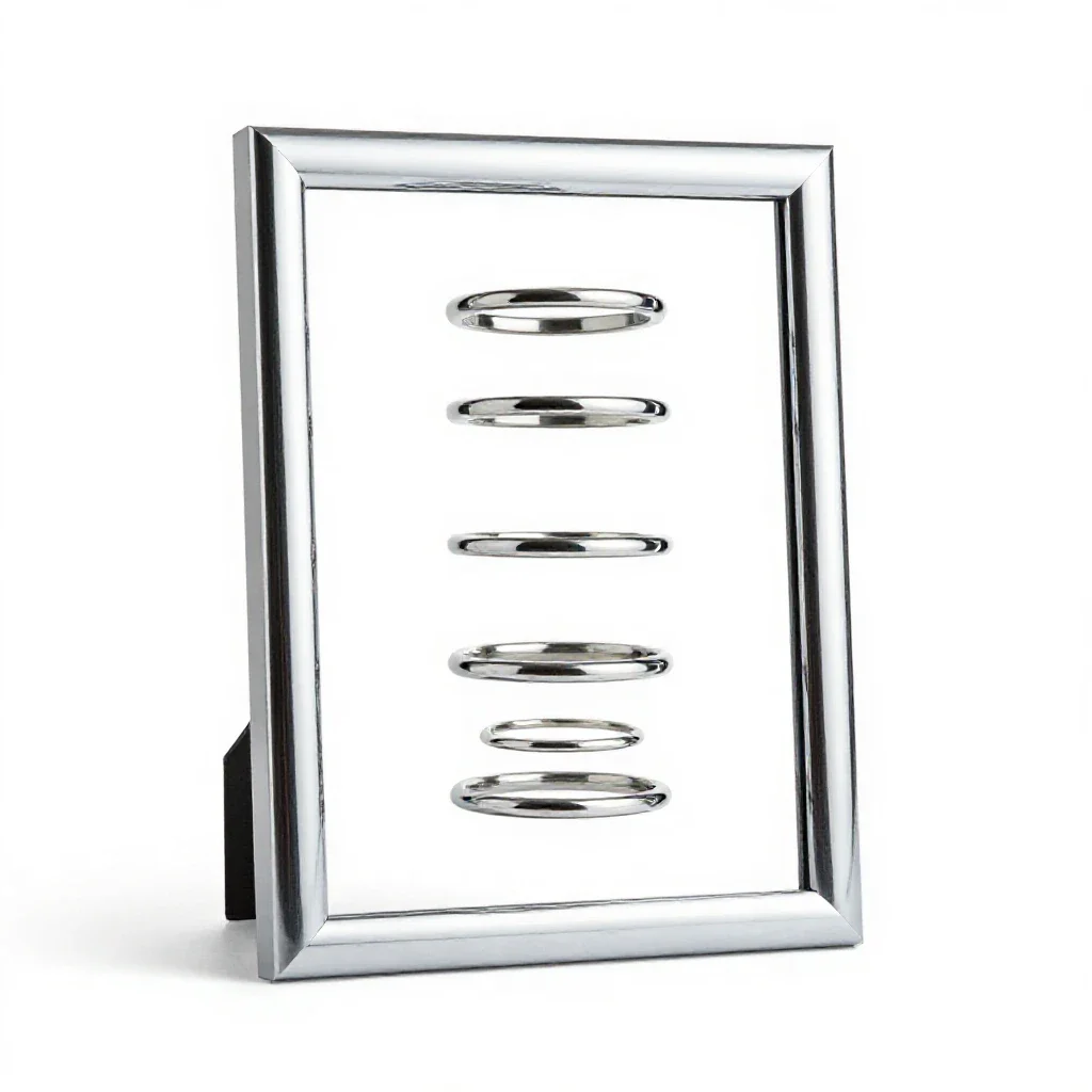Freestanding photo frame isolated on a white background