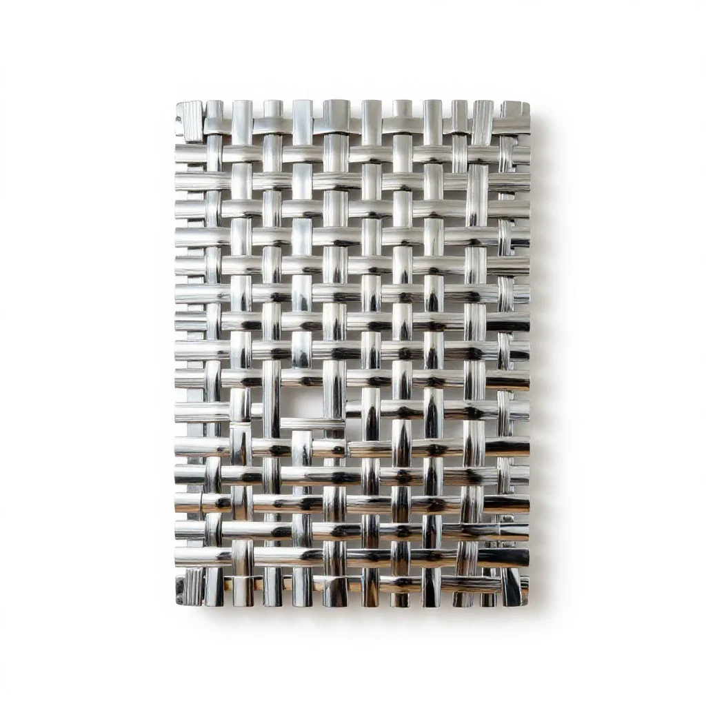 Woven wall hanging isolated on a white background