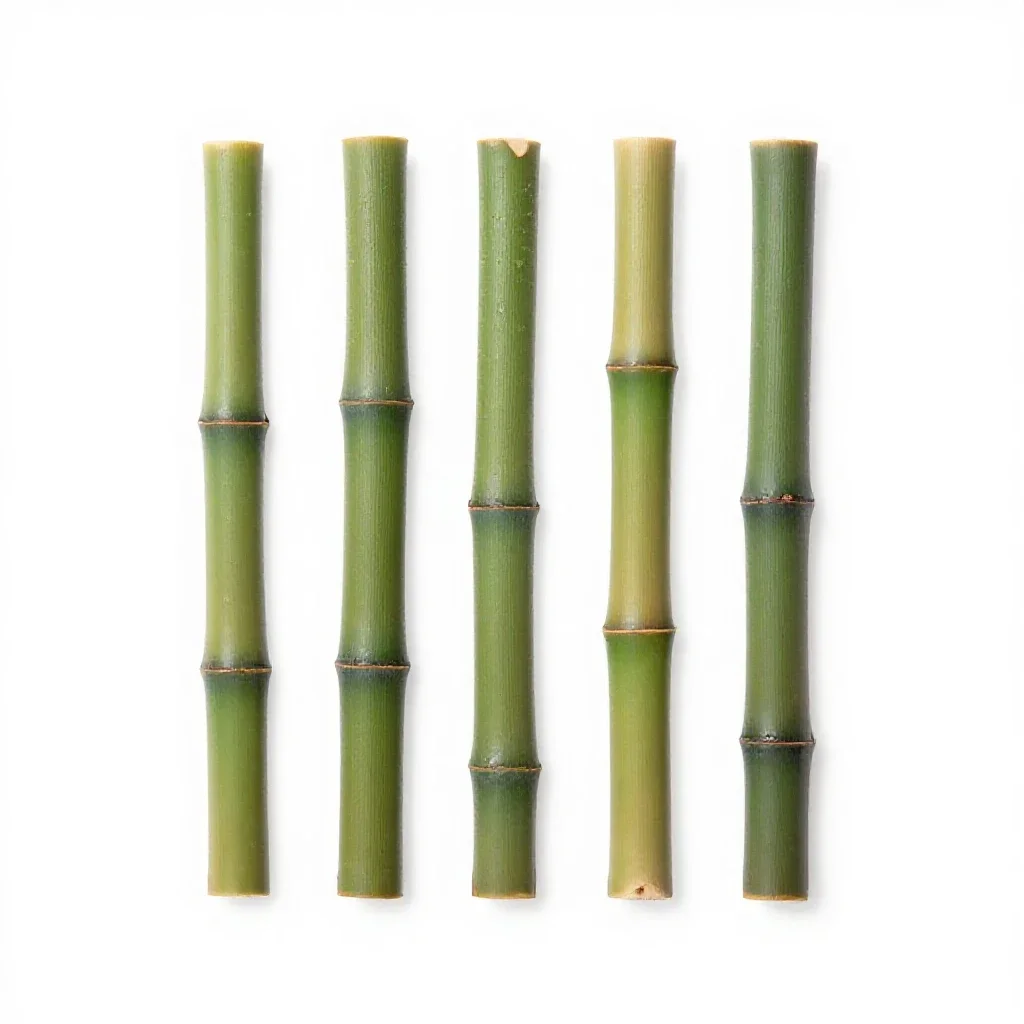 Bamboo grove isolated on a white background