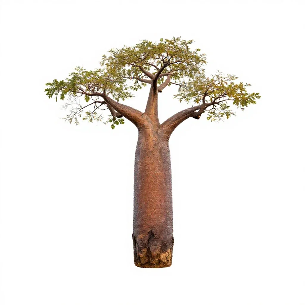 Baobab isolated on a white background