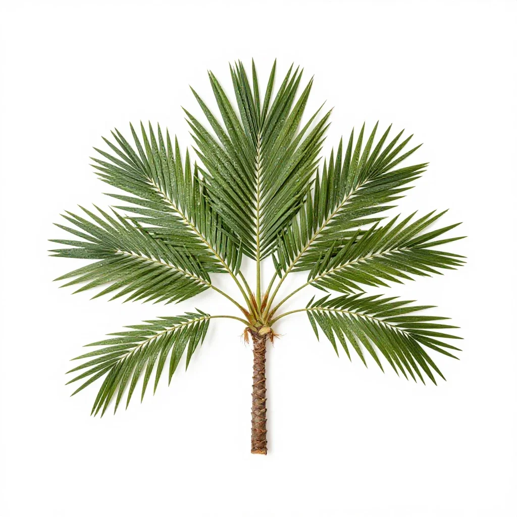 Date palm isolated on a white background