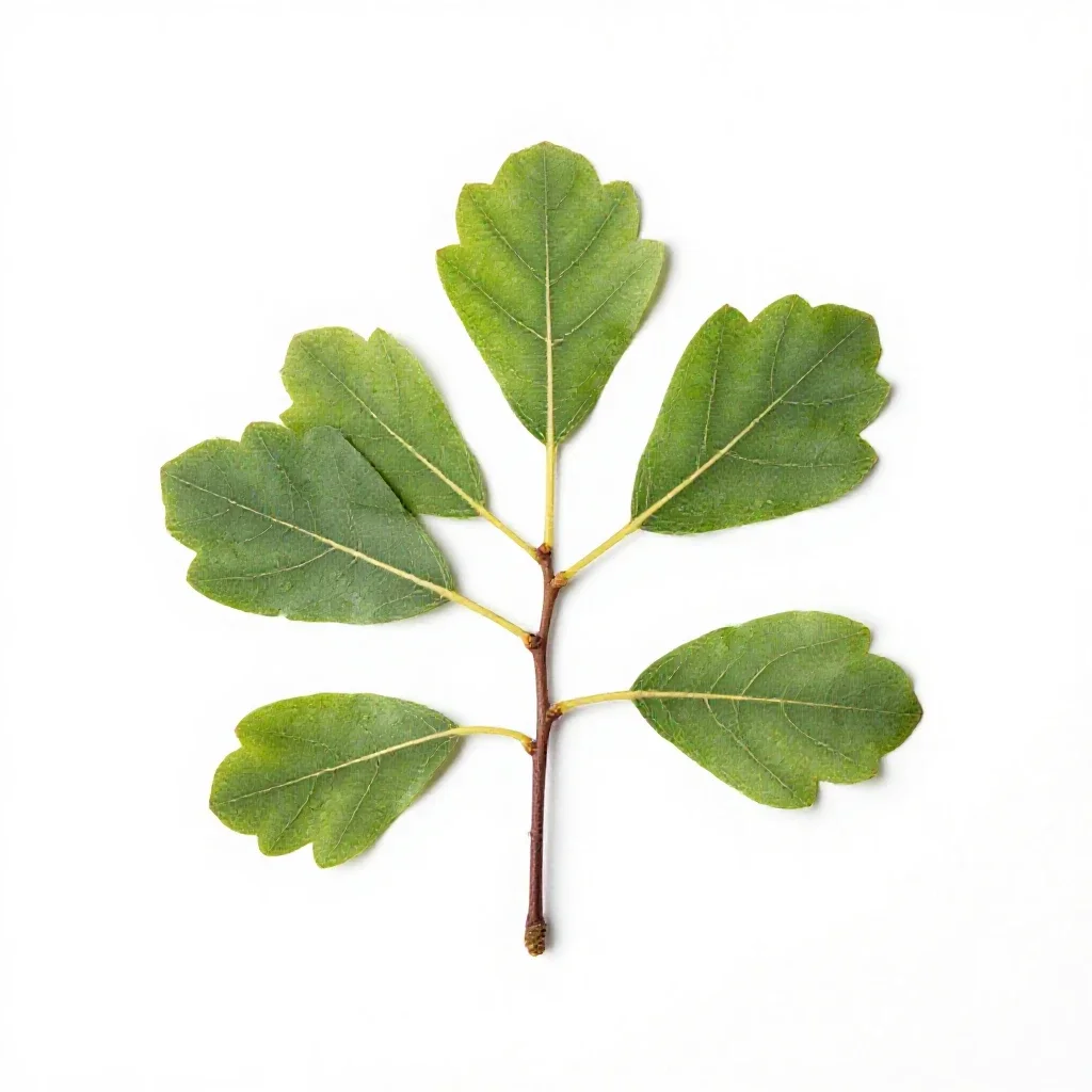 Fig tree with fruit isolated on a white background