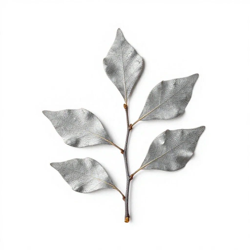 Silver beech isolated on a white background
