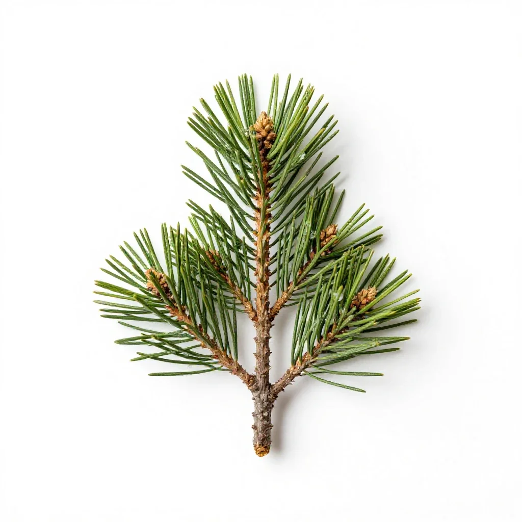 Stone pine isolated on a white background