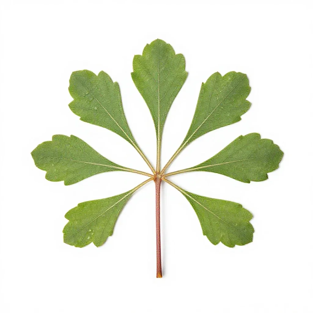 Totara isolated on a white background