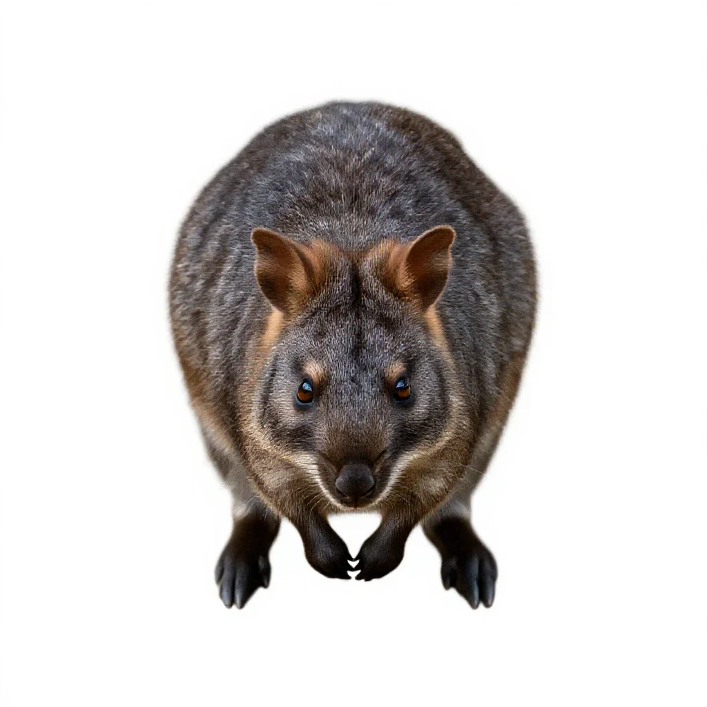 Bettong isolated on a white background