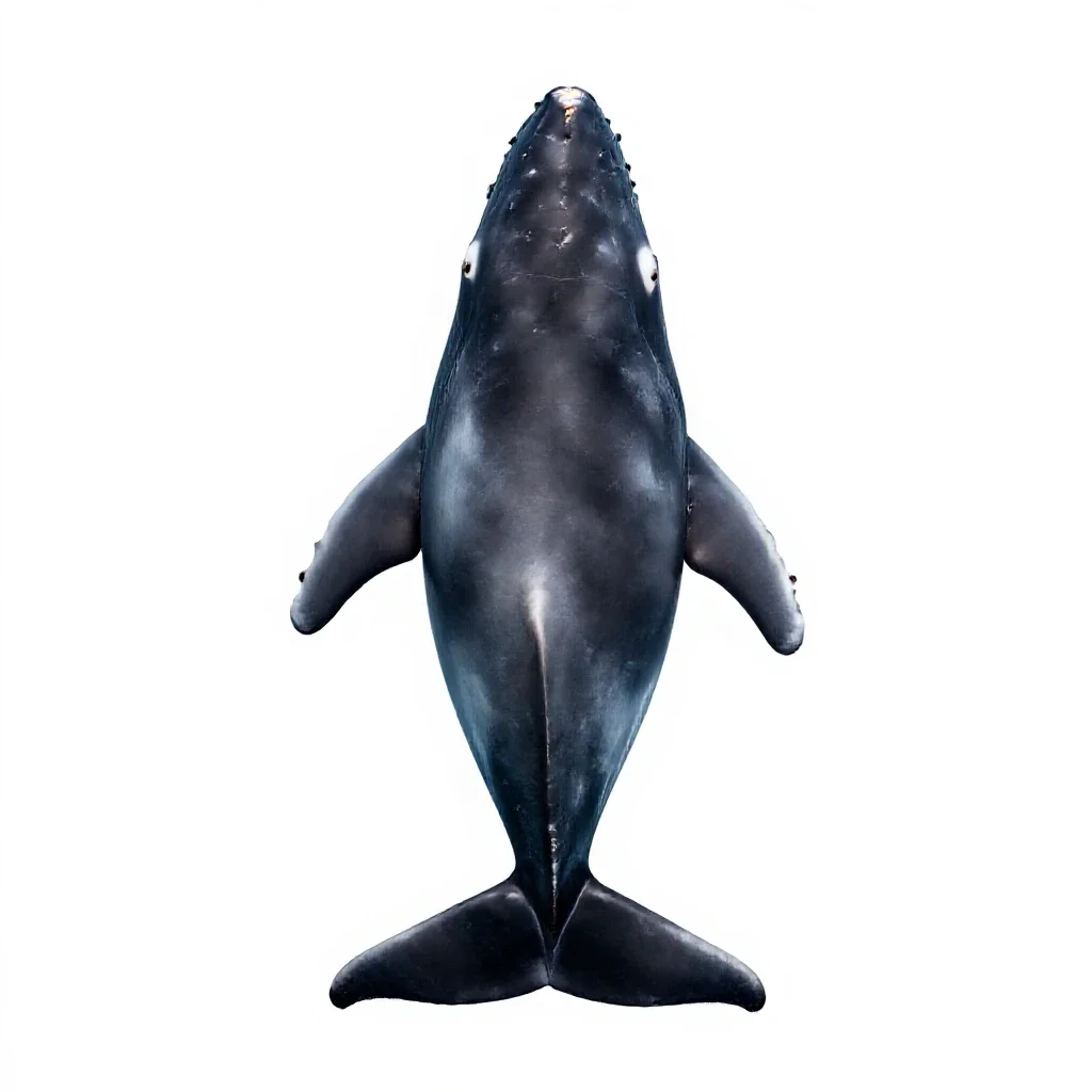 Cetacean isolated on a white background