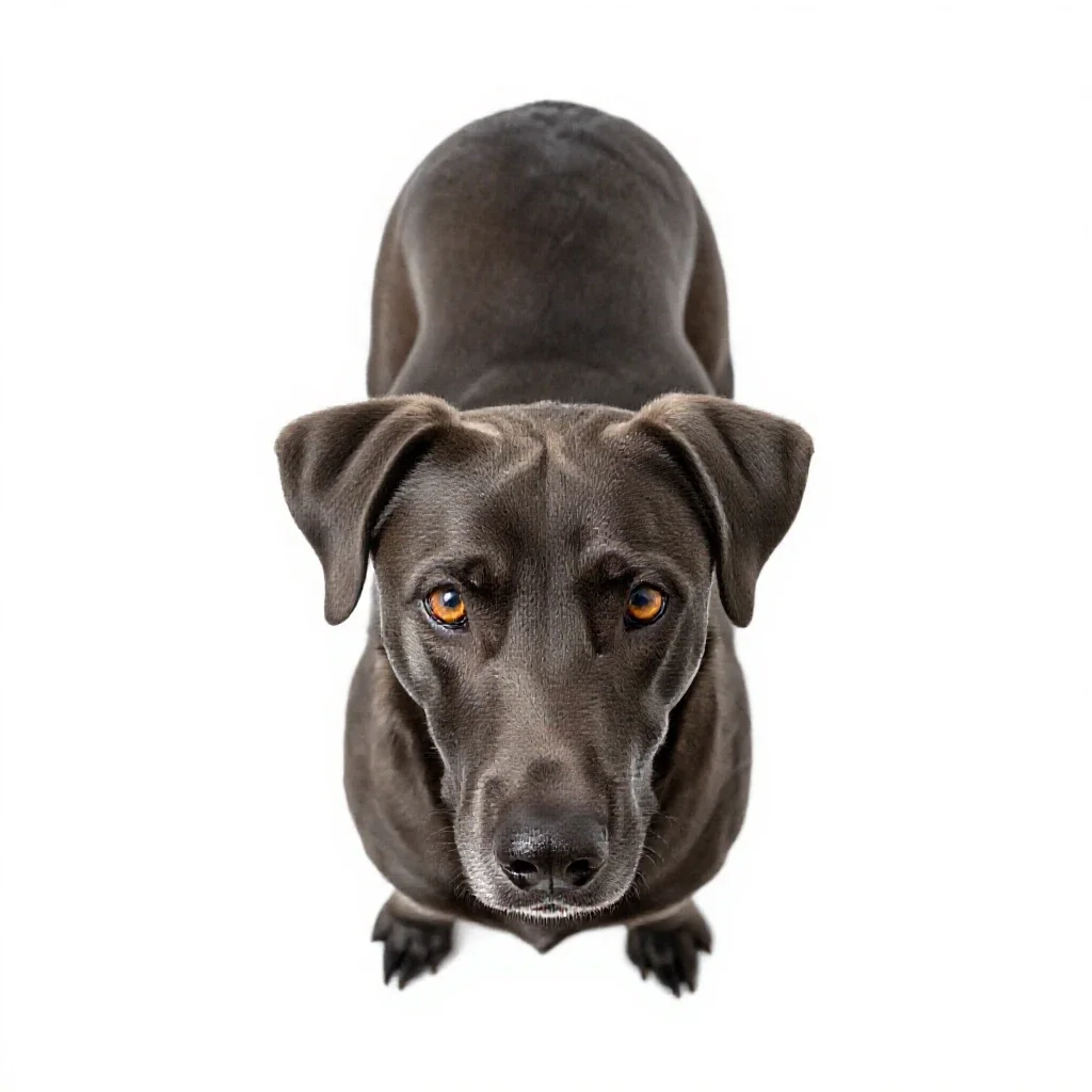 Coondog isolated on a white background
