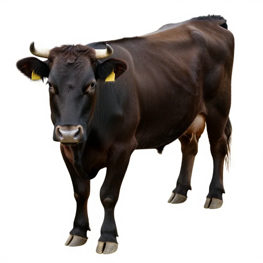 Cow isolated on a white background