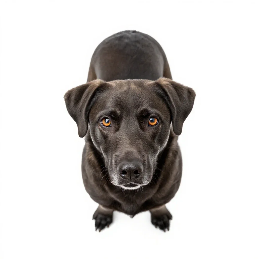 Cur isolated on a white background