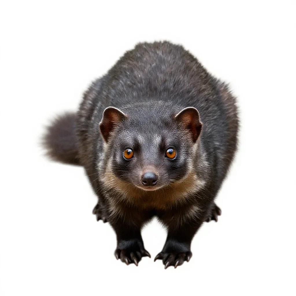 Dasyure isolated on a white background