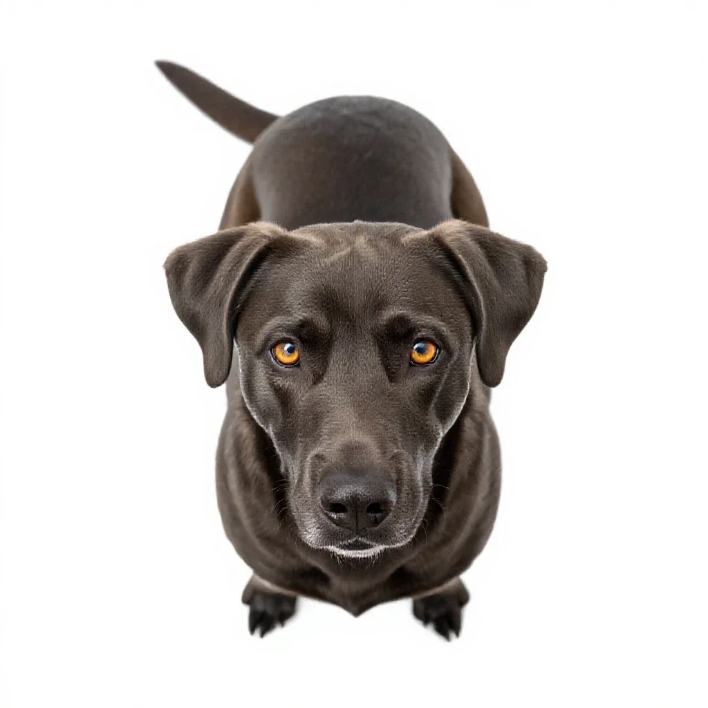 Dog isolated on a white background