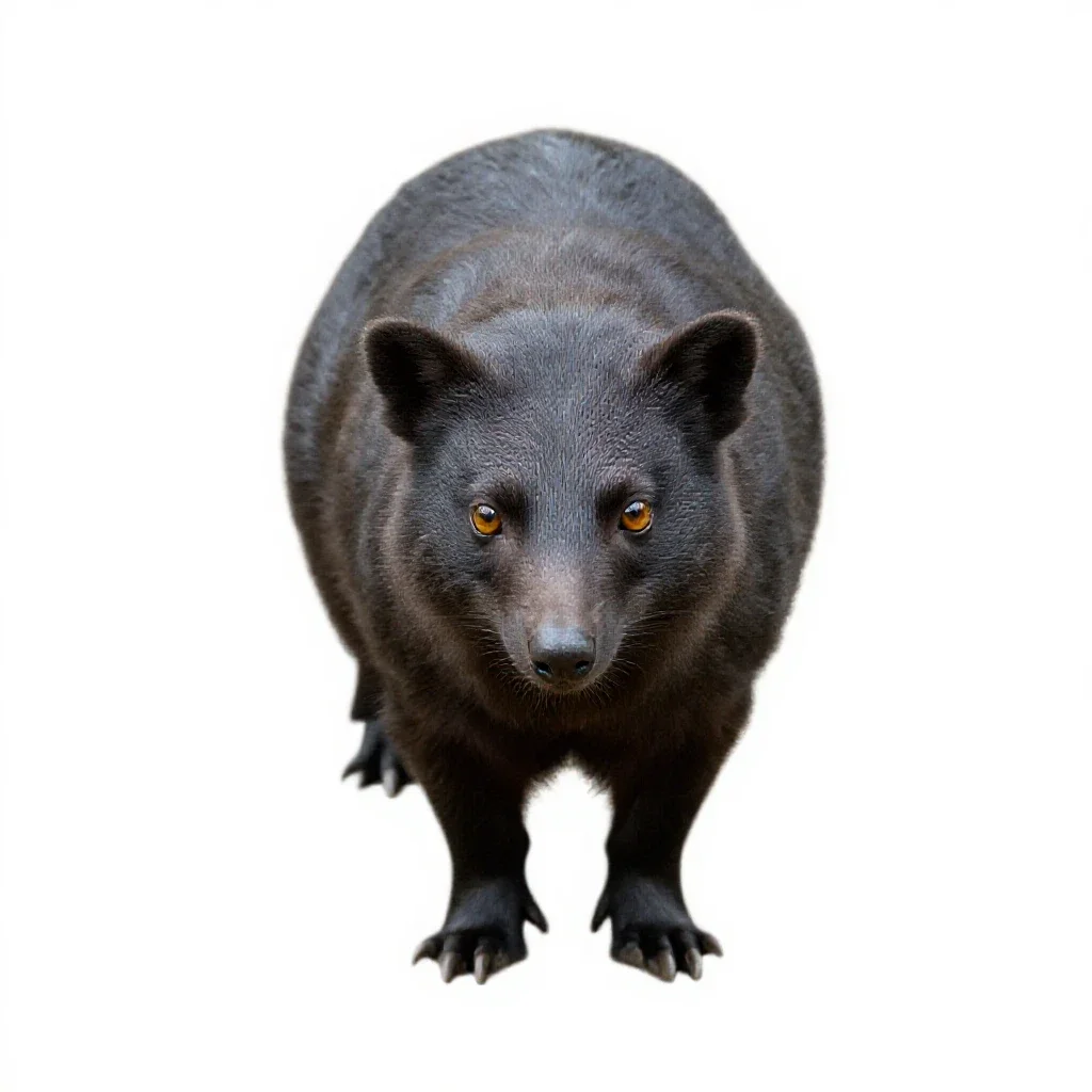 Female mammal isolated on a white background