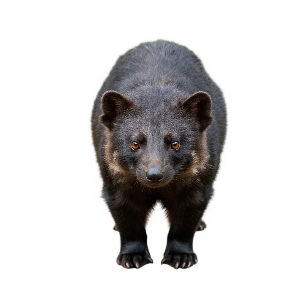 Fissiped mammal isolated on a white background