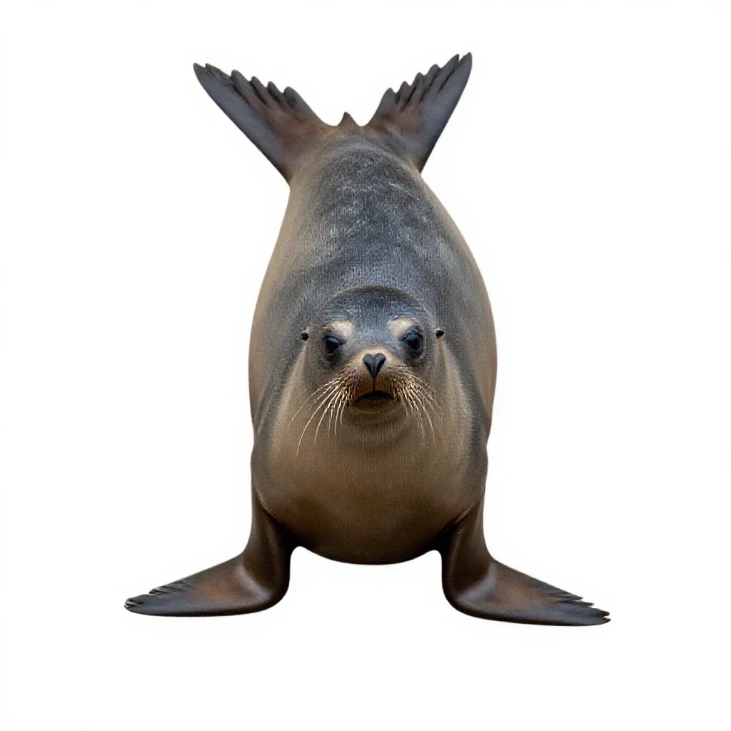 Fur seal isolated on a white background