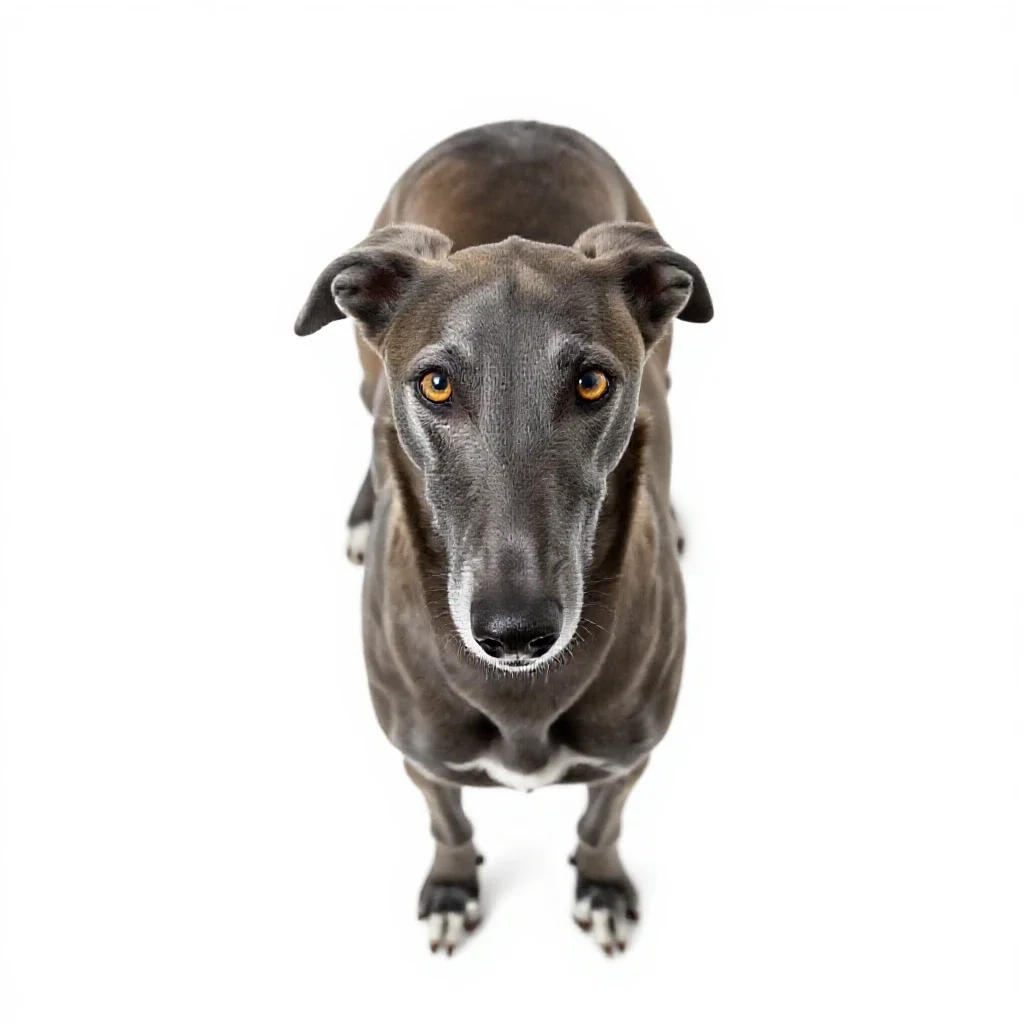 Greyhound isolated on a white background