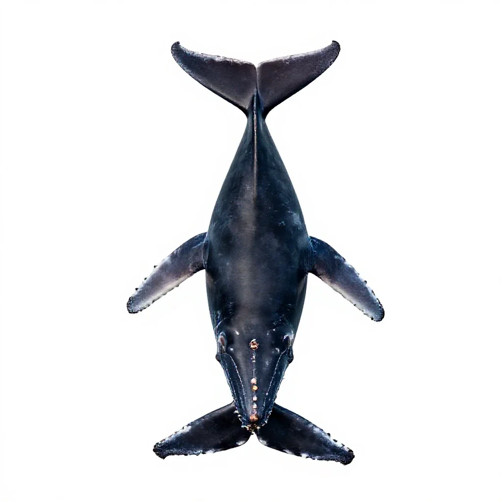 Humpback isolated on a white background