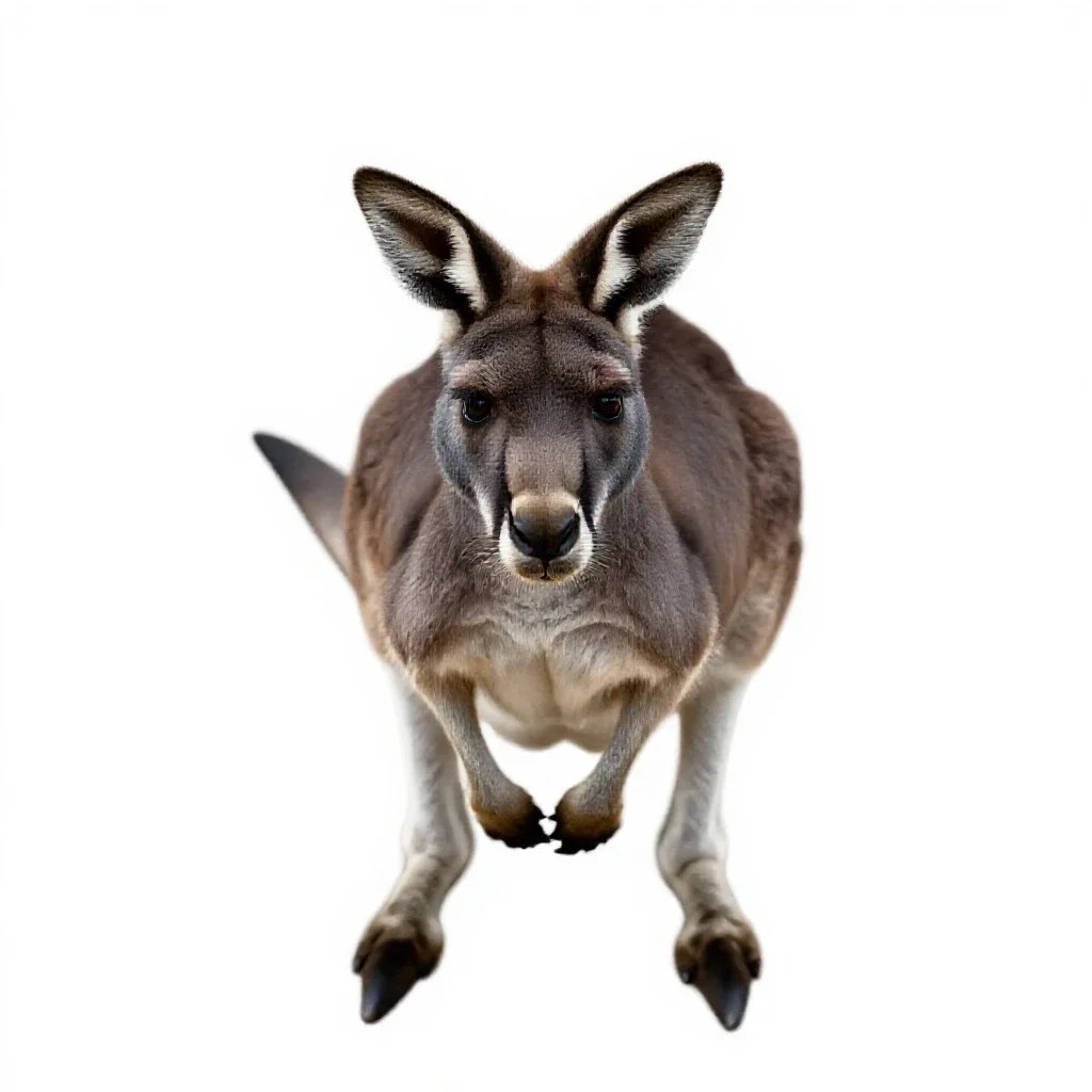 Kangaroo isolated on a white background