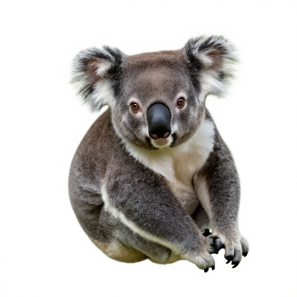 Koala isolated on a white background