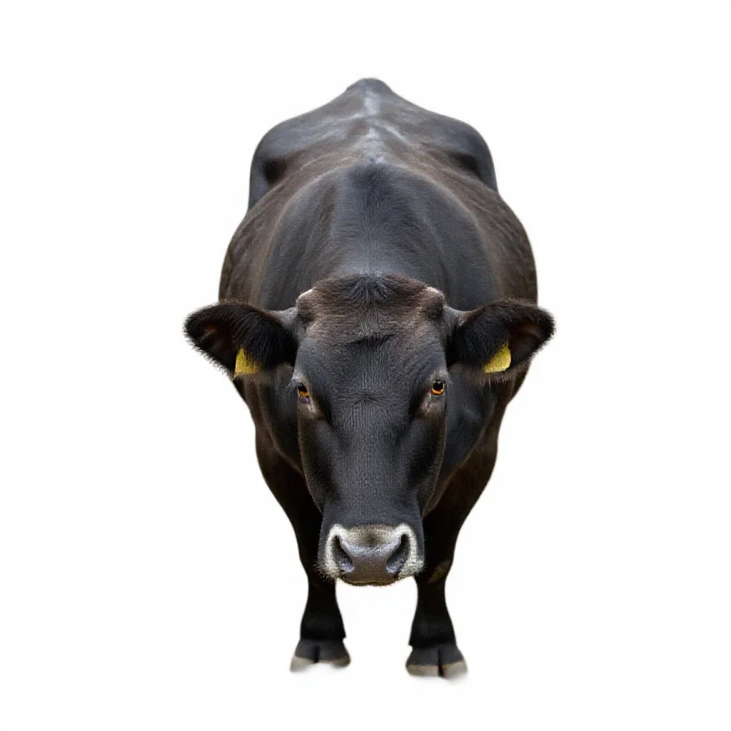 Livestock isolated on a white background