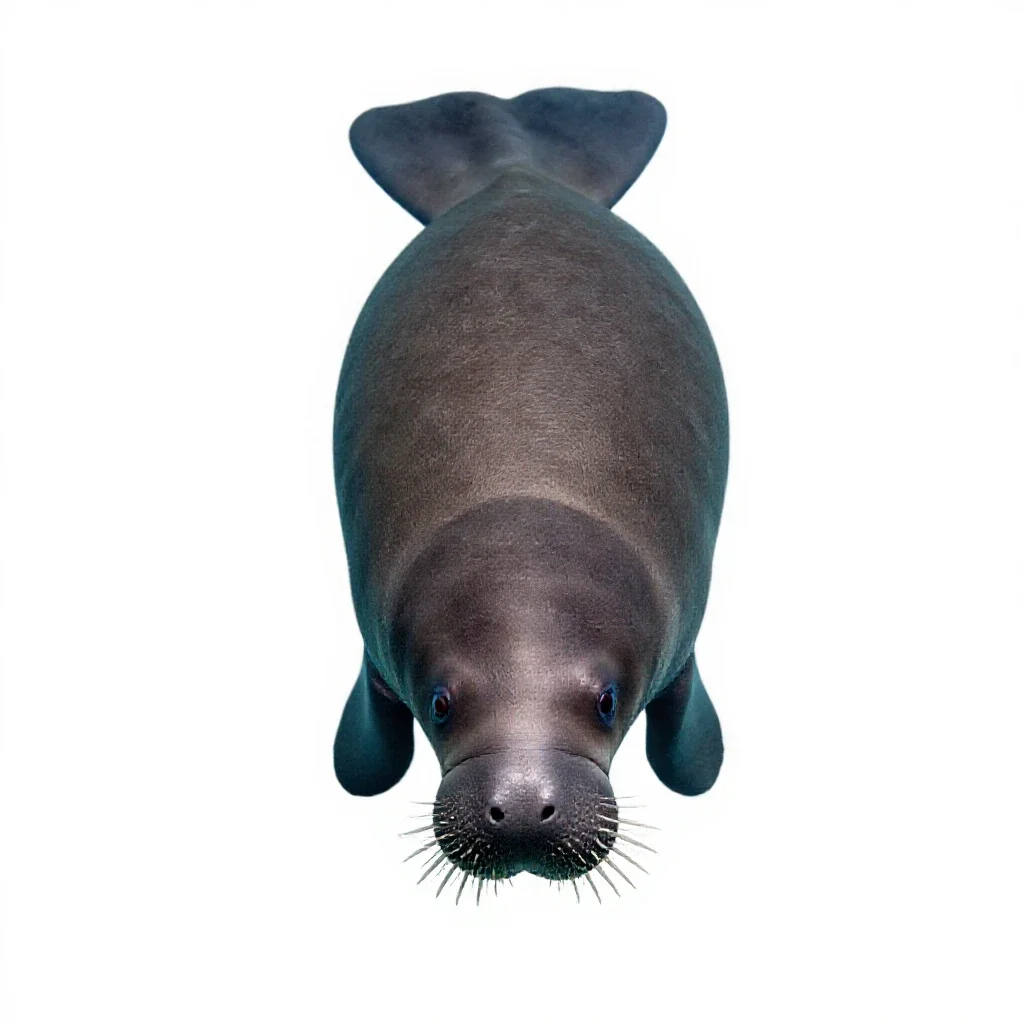 Manatee isolated on a white background