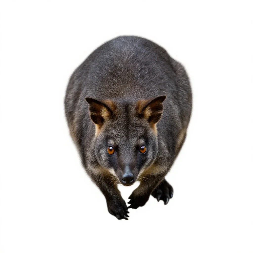 Marsupial isolated on a white background