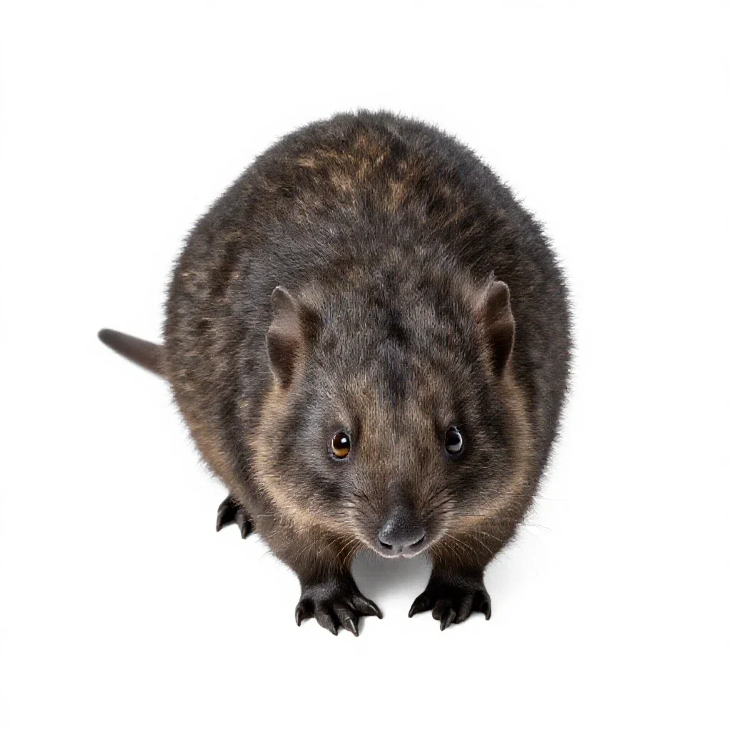 Monotreme isolated on a white background