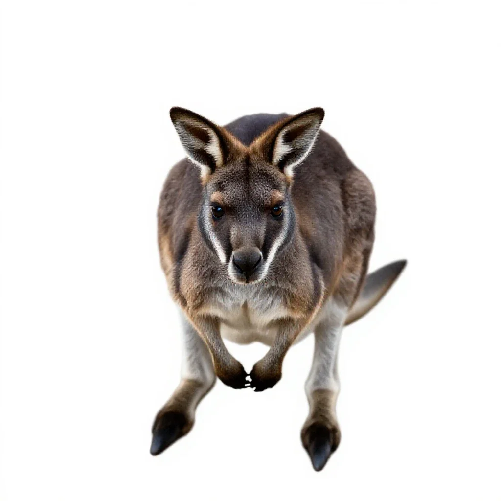 Musk kangaroo isolated on a white background