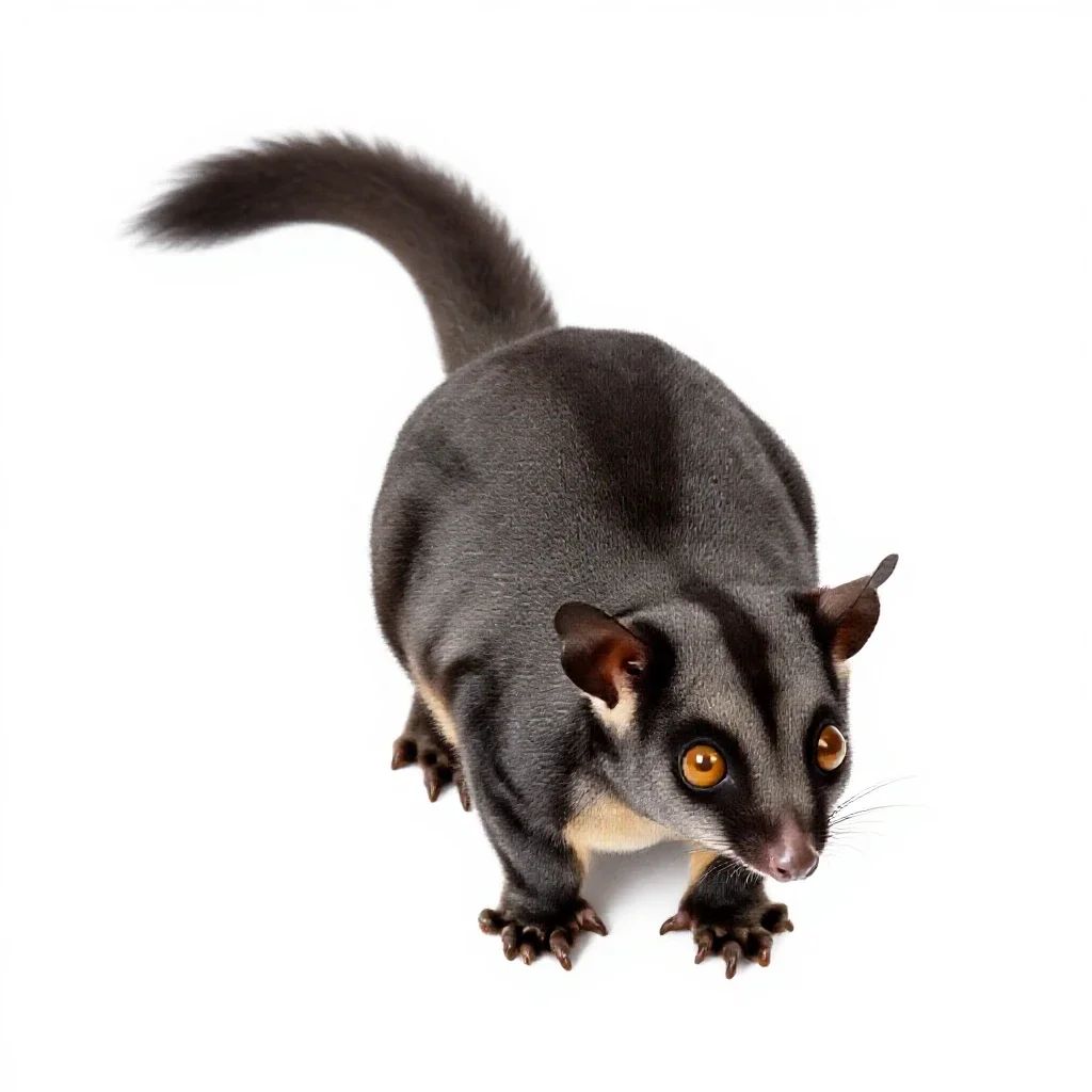 Phalanger isolated on a white background