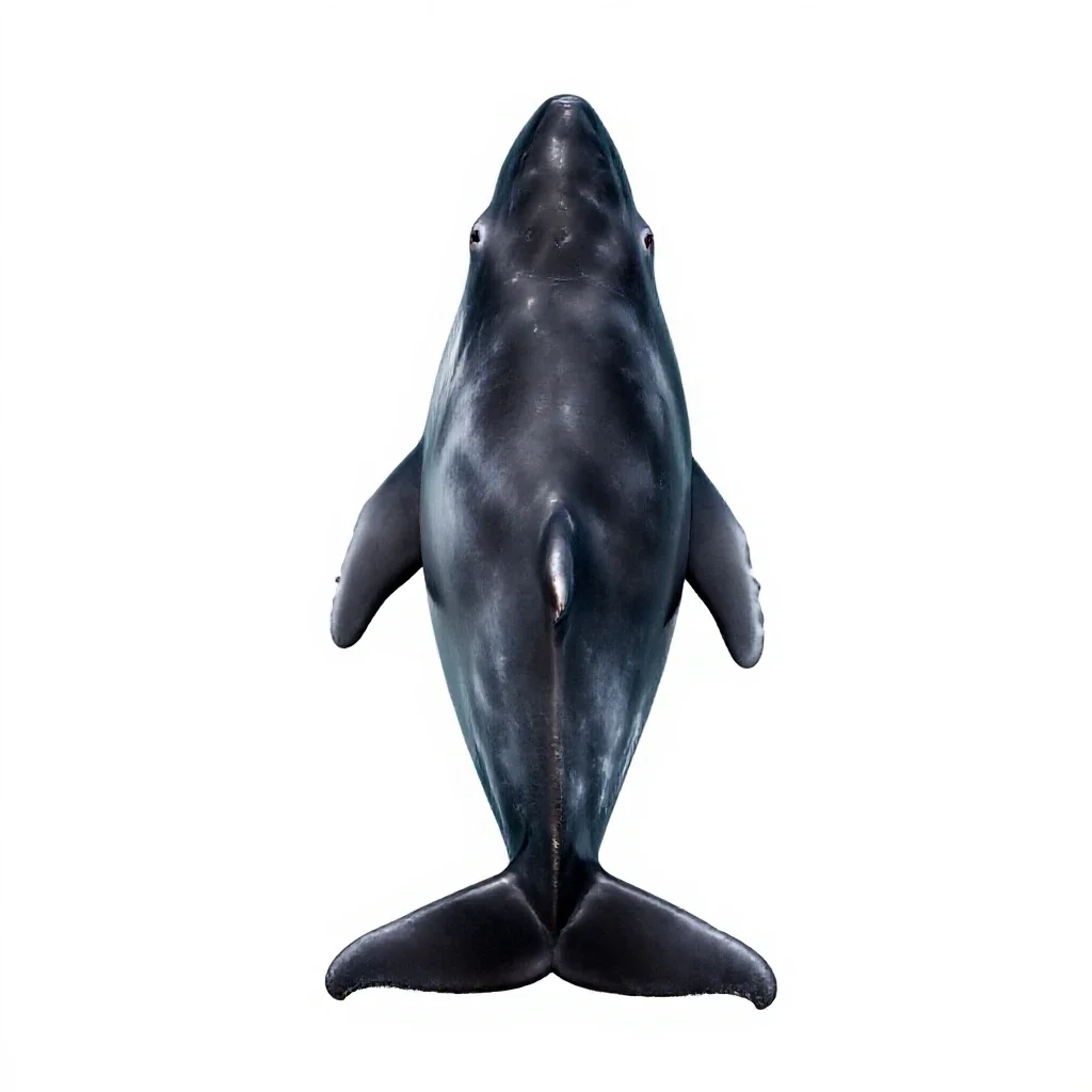 Pilot whale isolated on a white background