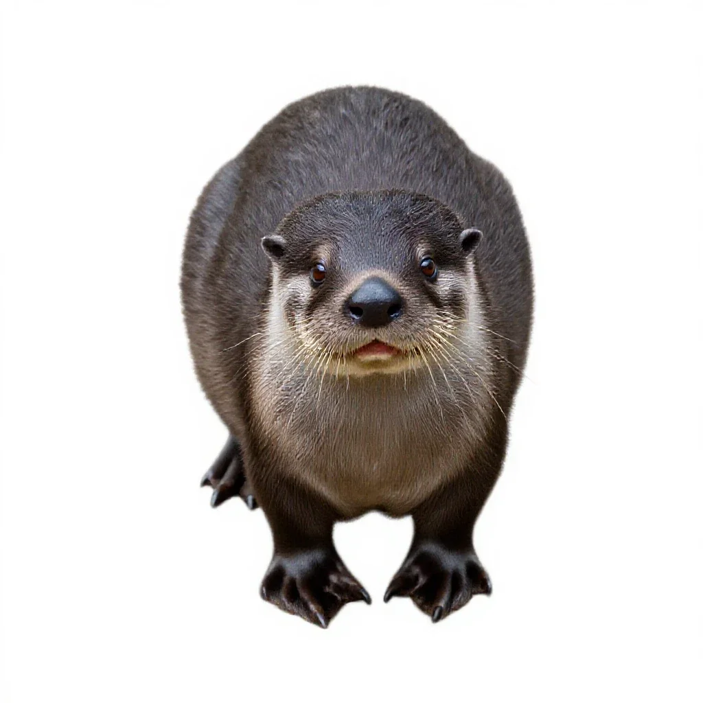 Platypus isolated on a white background