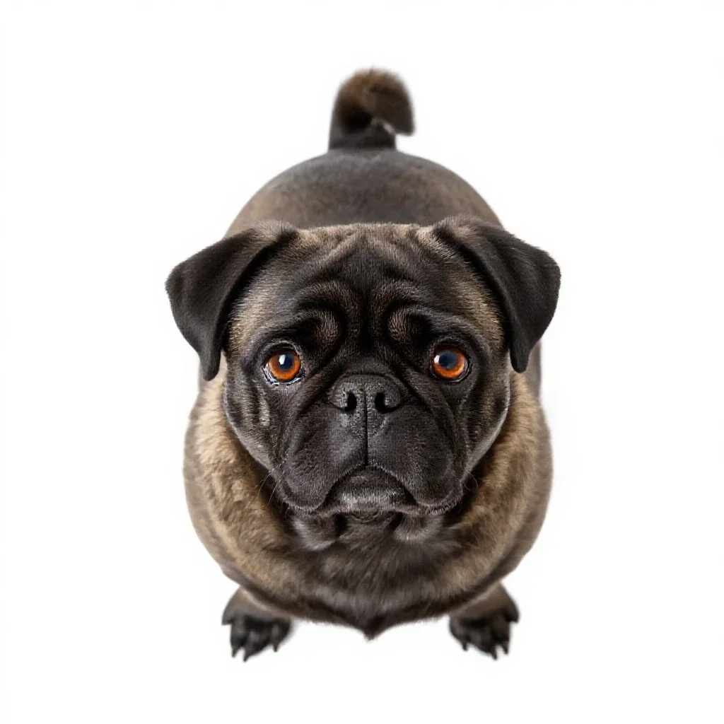 Pooch isolated on a white background