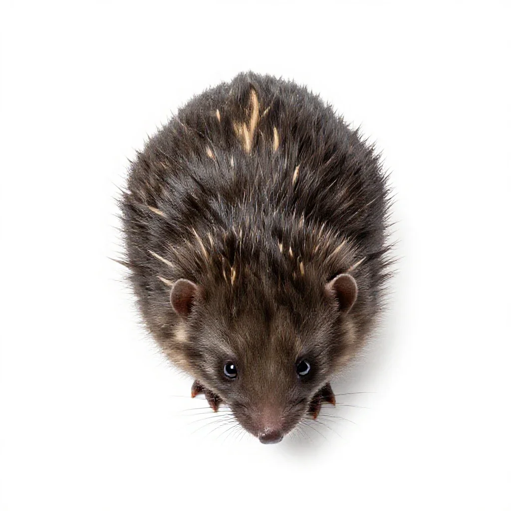 Pouched mole isolated on a white background