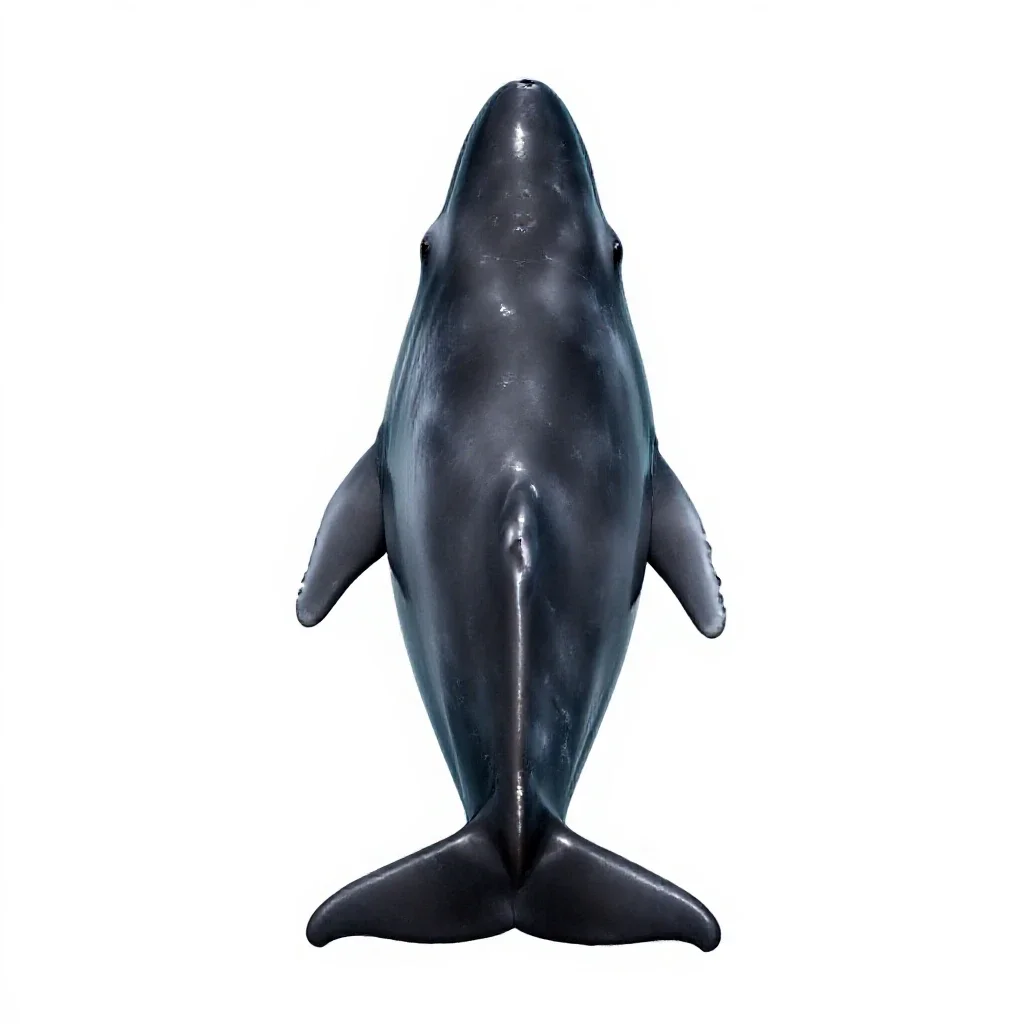 Pygmy sperm whale isolated on a white background