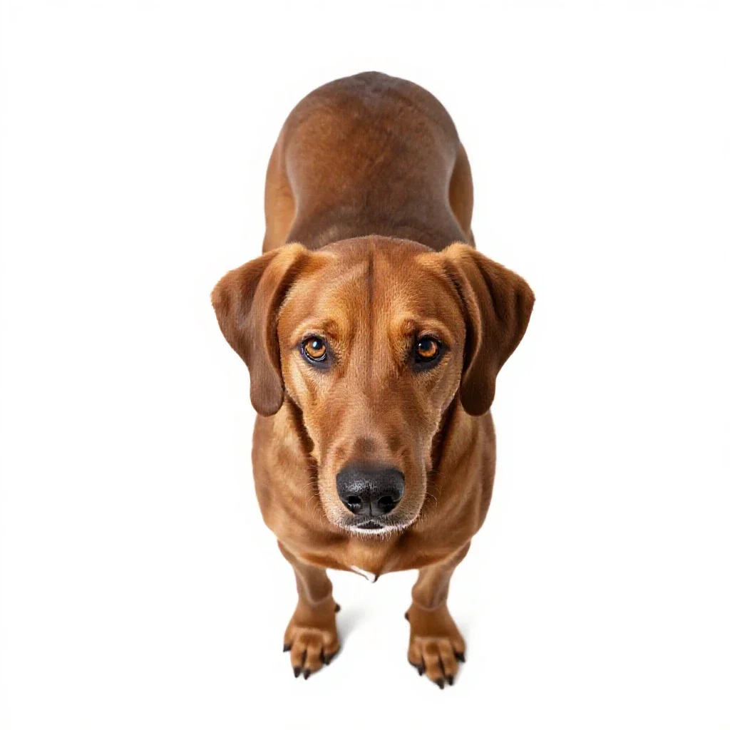 Redbone isolated on a white background