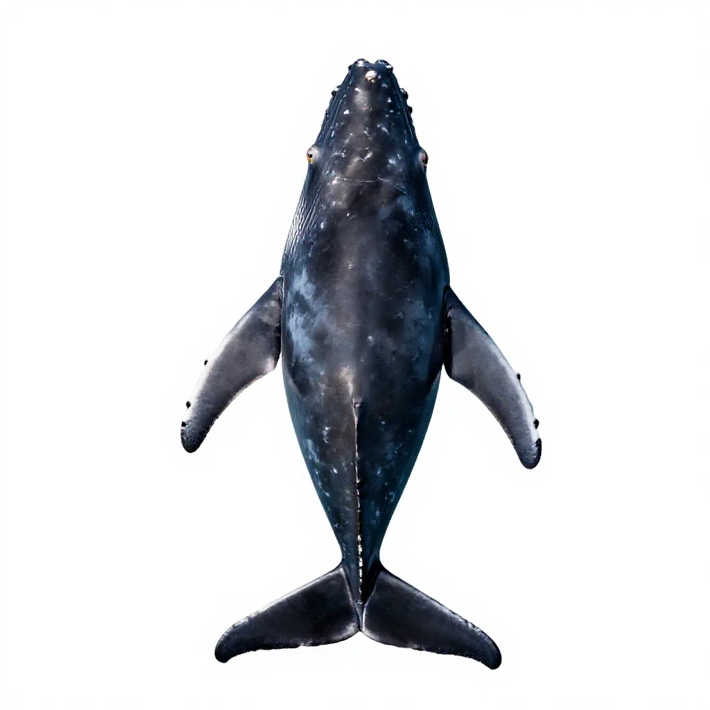 Rorqual isolated on a white background