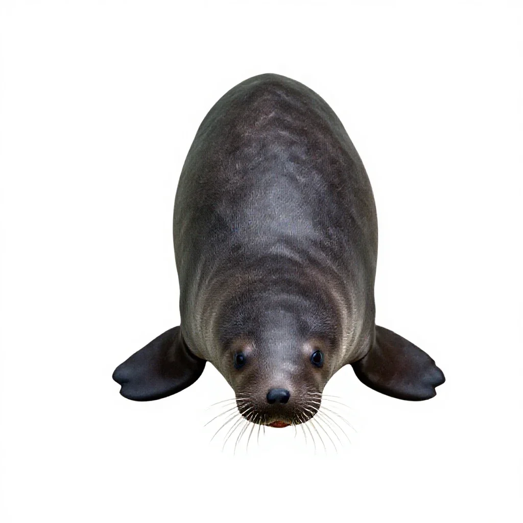 Sea cow isolated on a white background