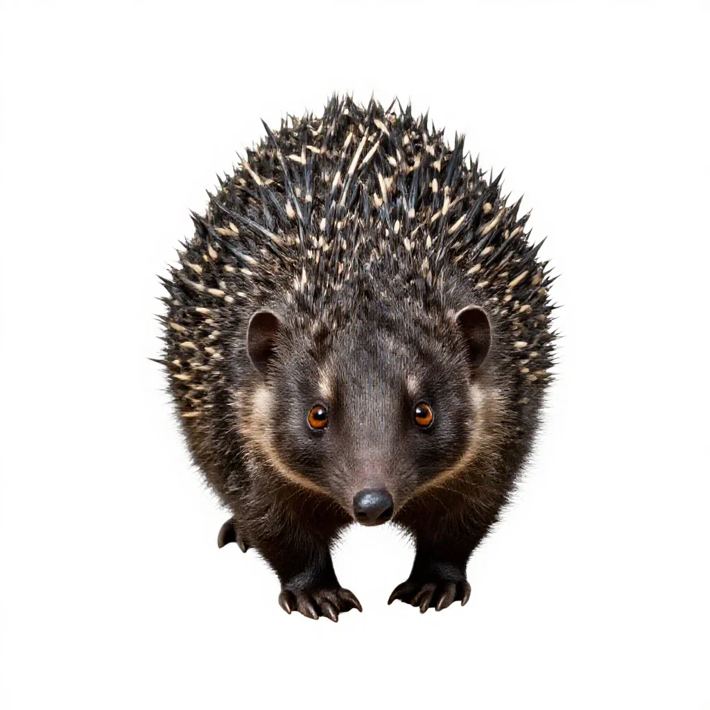Tenrec isolated on a white background