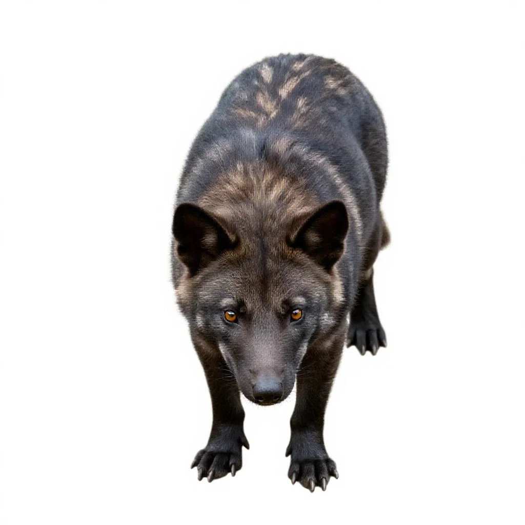 Thylacine isolated on a white background