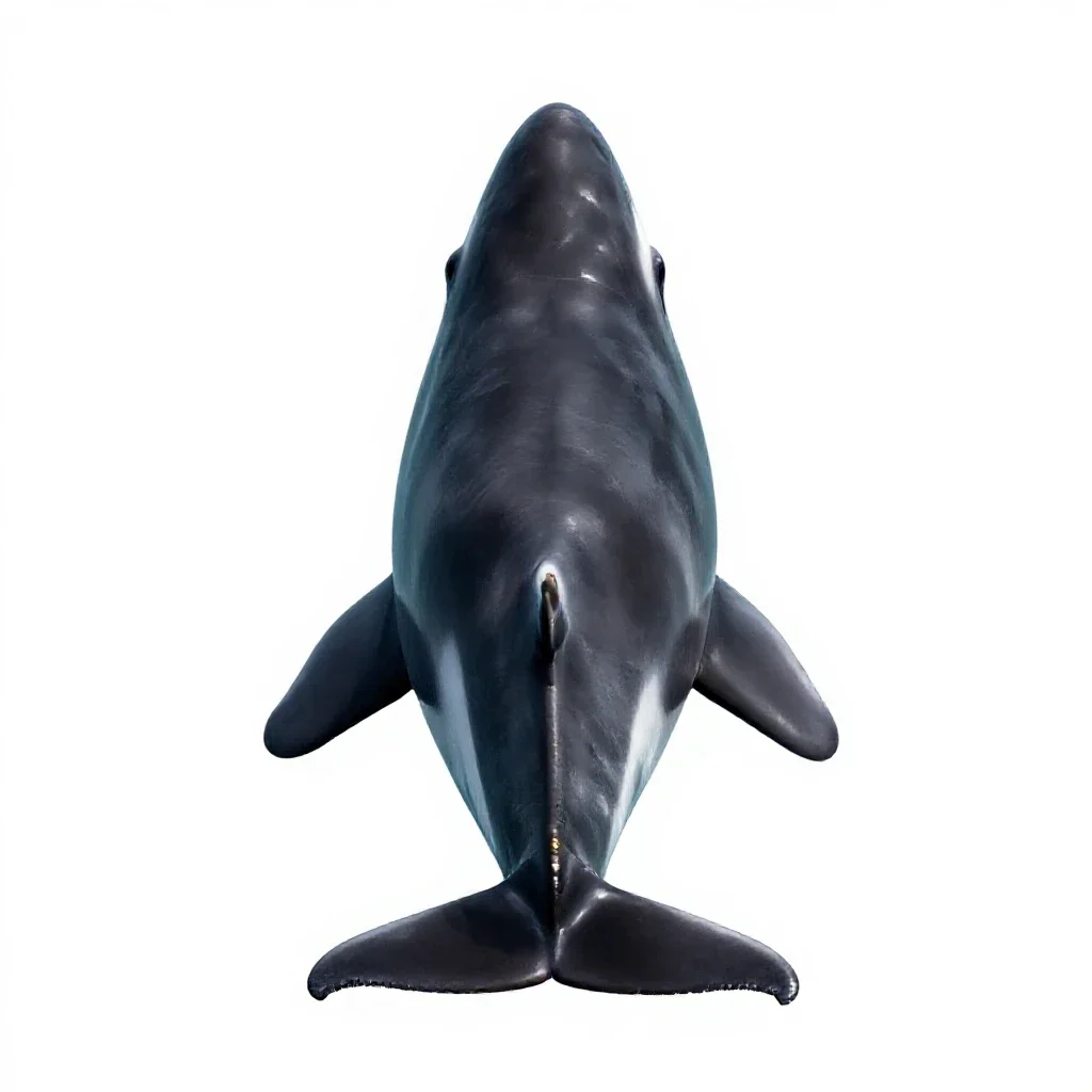Toothed whale isolated on a white background