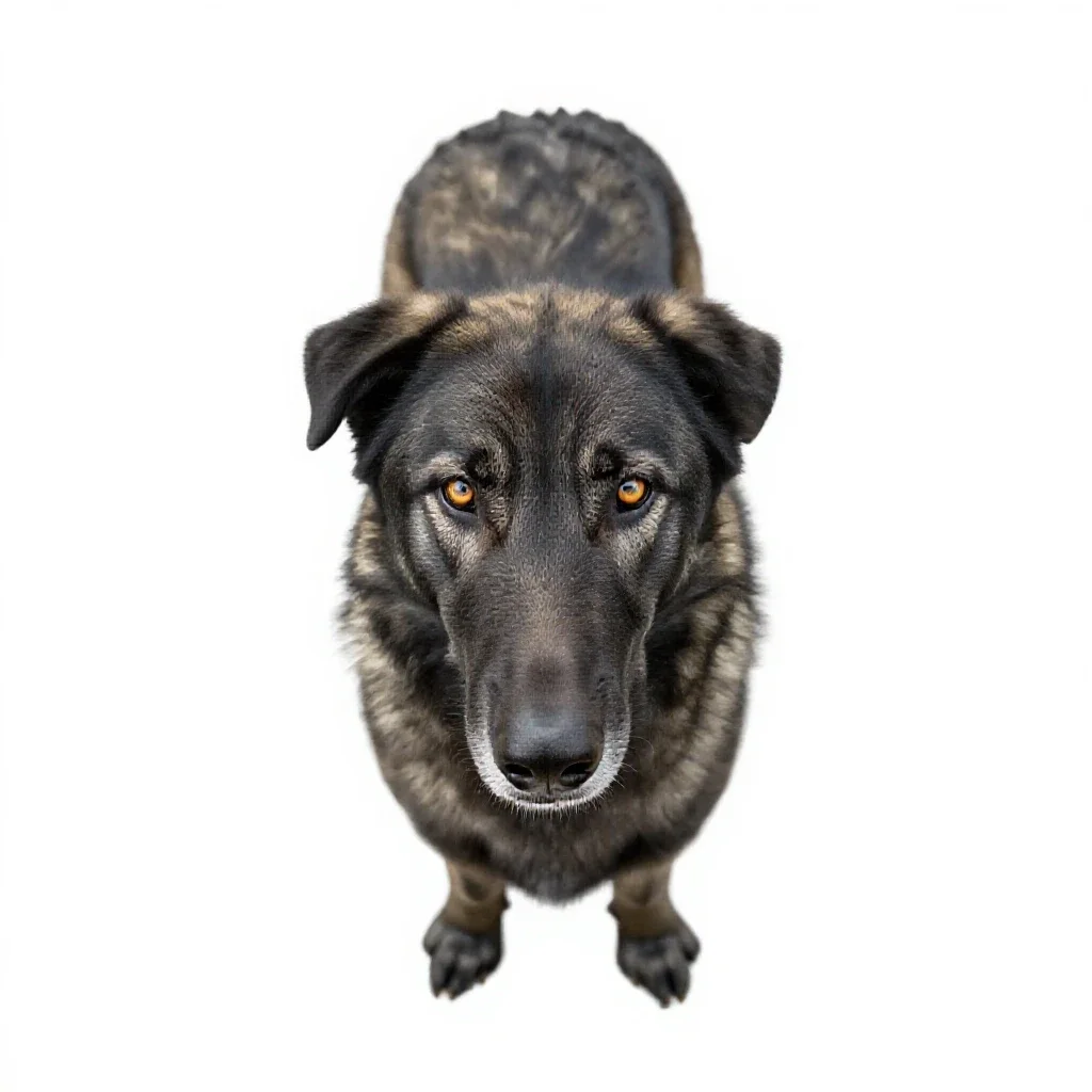 Wolfhound isolated on a white background