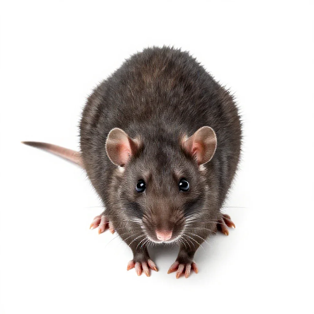 Opossum rat isolated on a white background