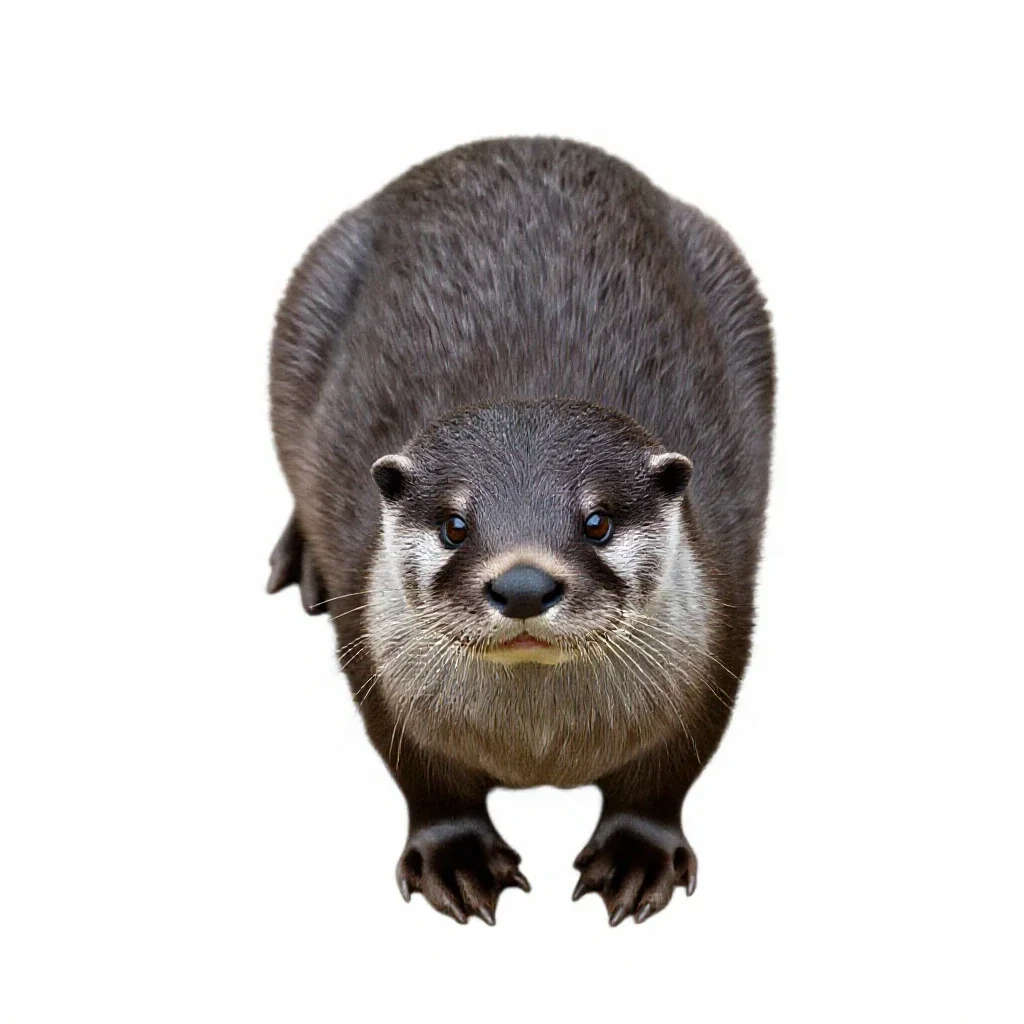 Otter shrew isolated on a white background