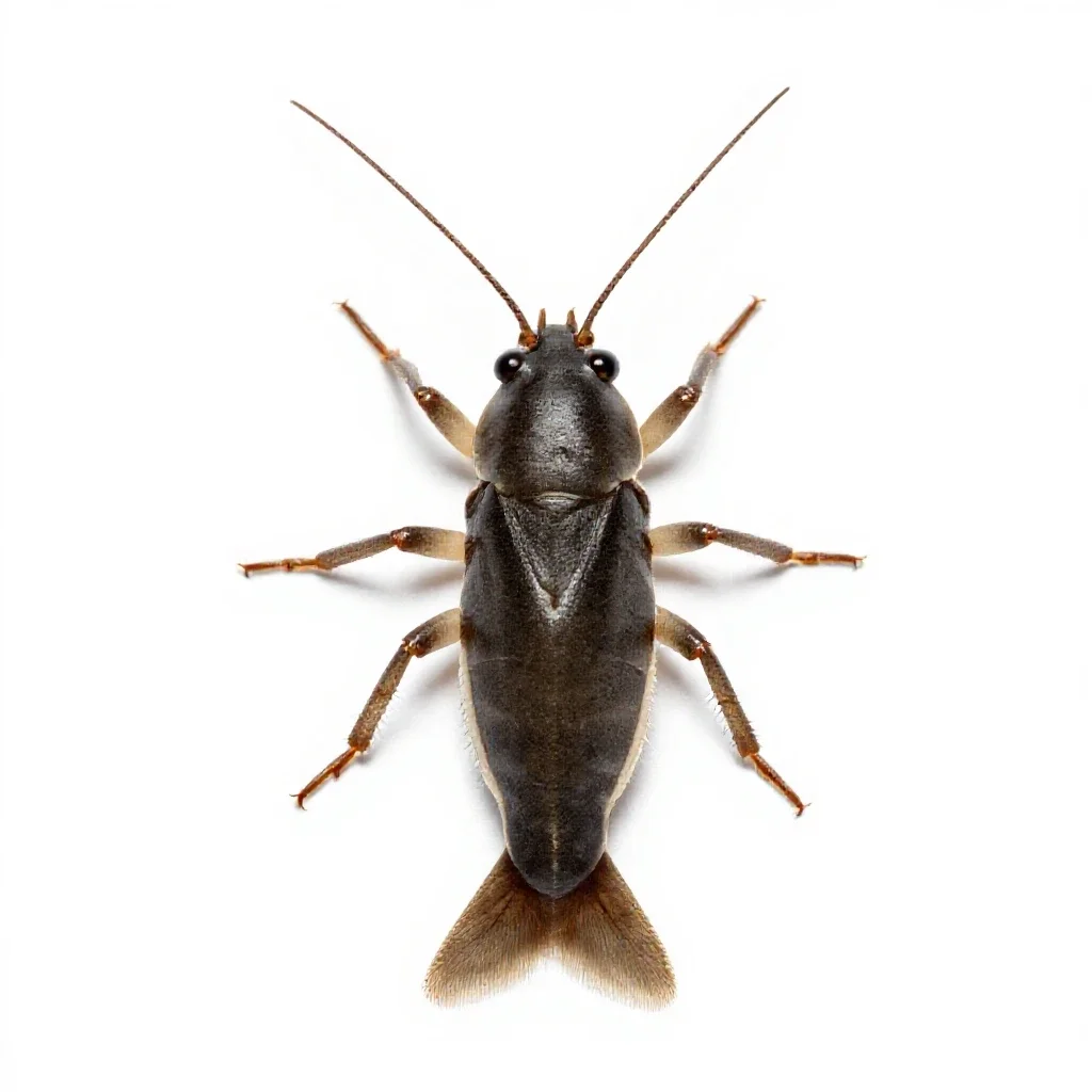 Beach flea isolated on a white background