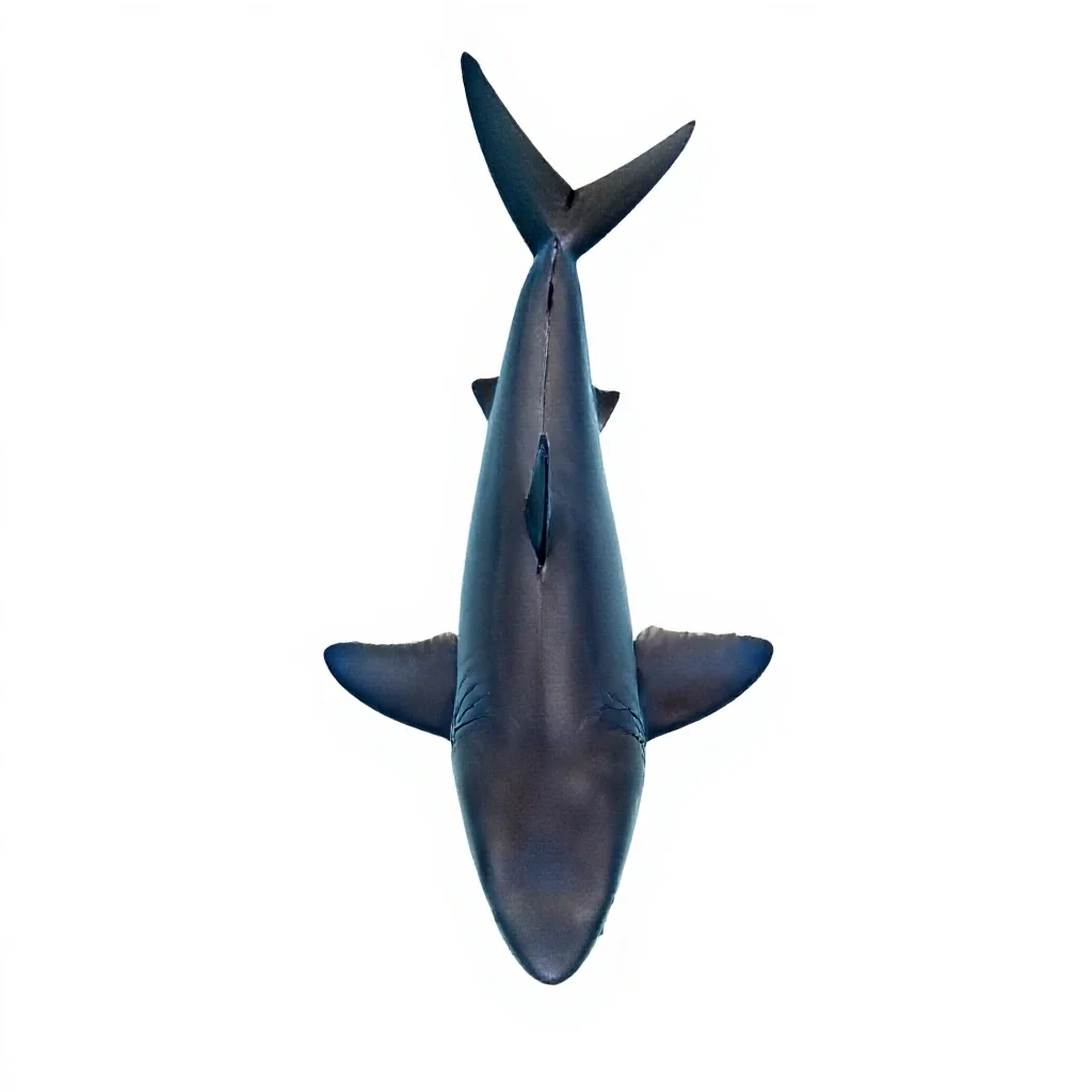 Blue shark isolated on a white background