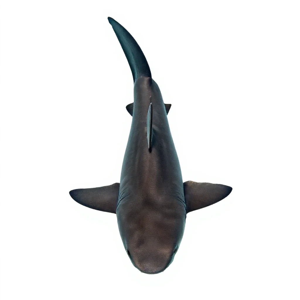 Bull shark isolated on a white background