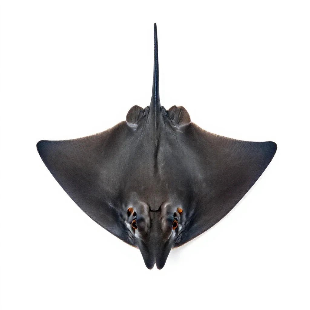 Butterfly ray isolated on a white background