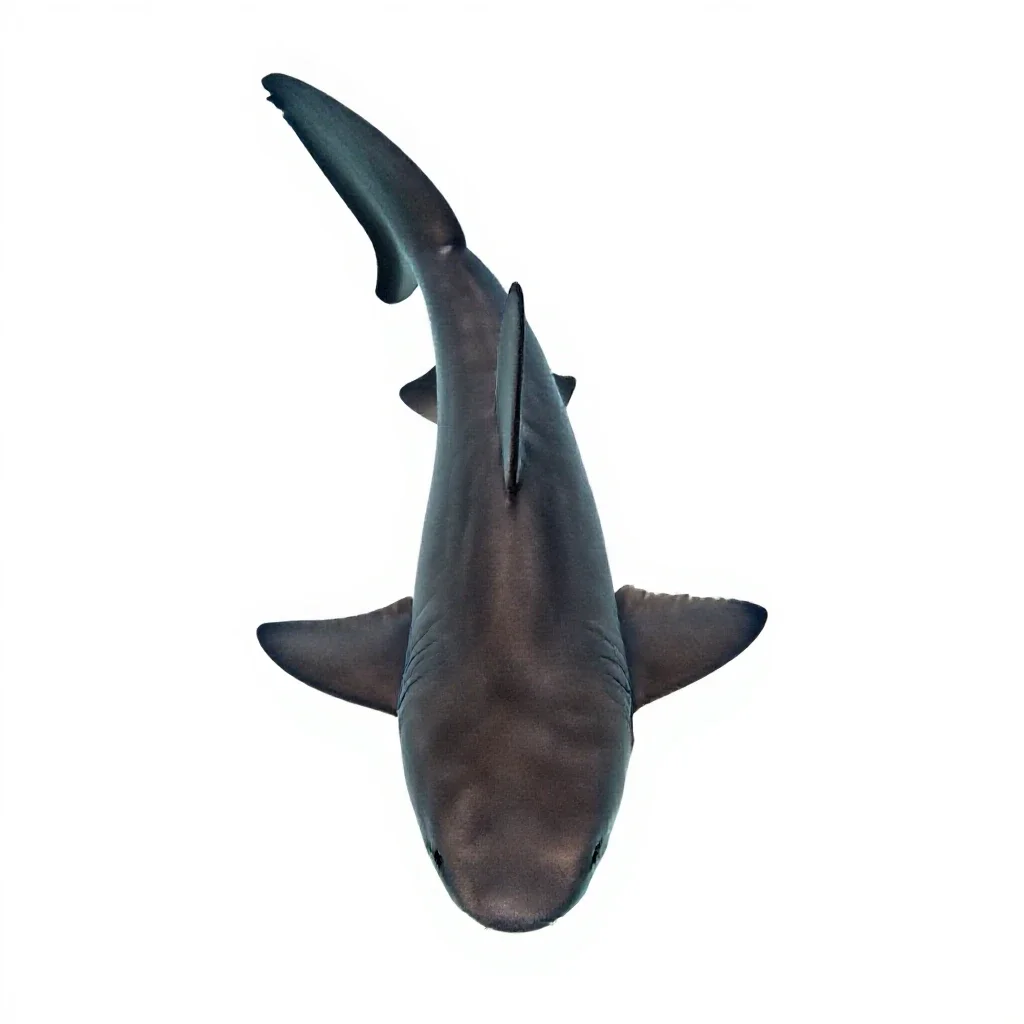 Cow shark isolated on a white background