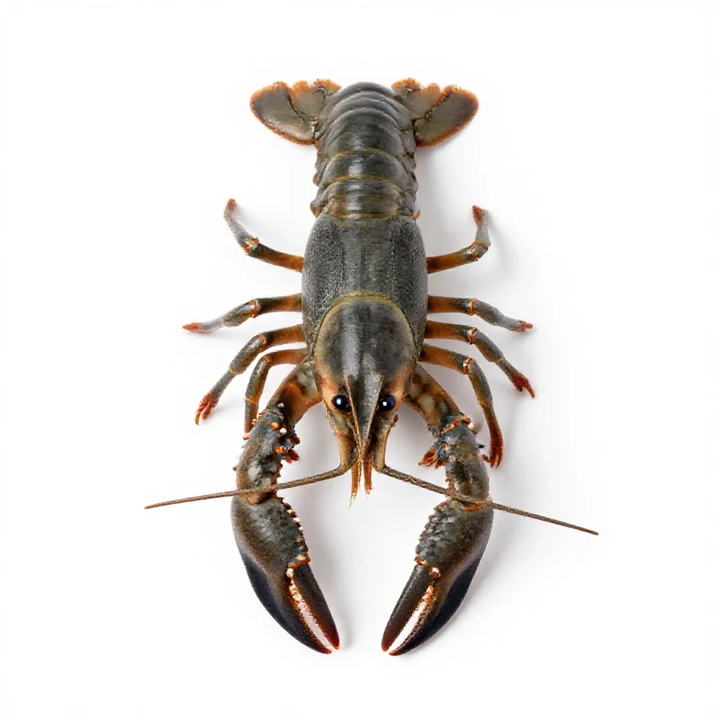 Crayfish isolated on a white background